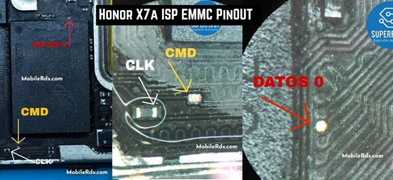 HONOR X7a ISP Pinout - Fidetec